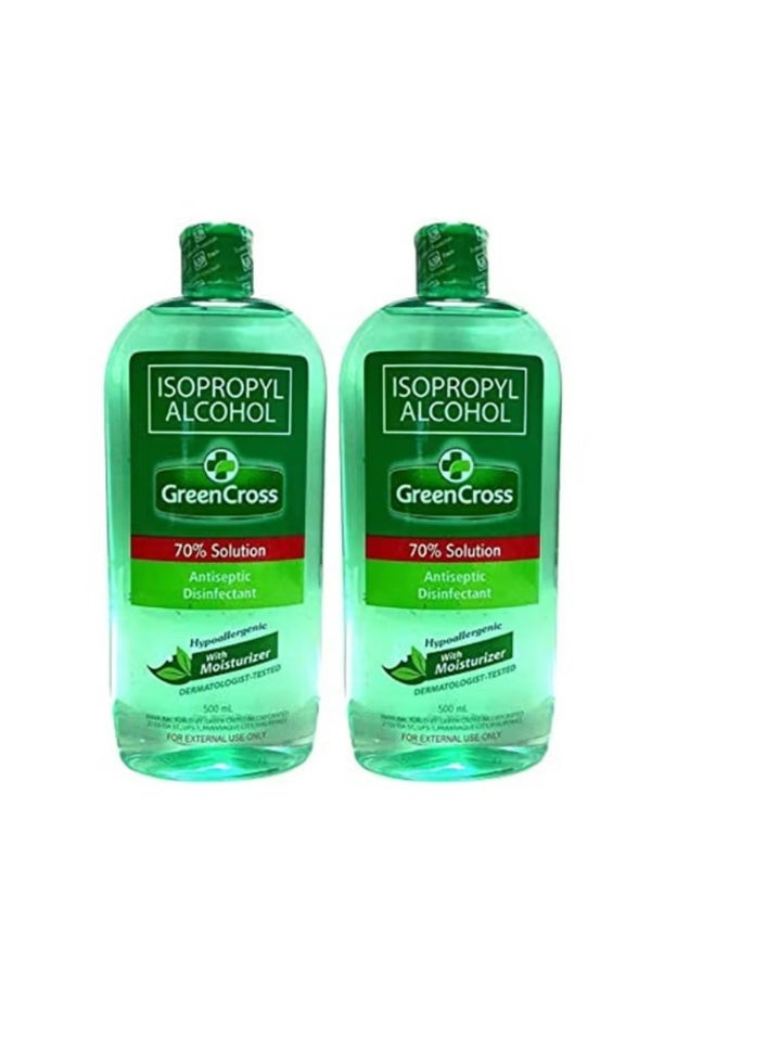 مطهر كحول الأيزوبروبيل لا يسبب الحساسية مع مرطب،500ml( عبوة من قطعتين)